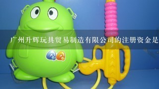 广州升辉玩具贸易制造有限公司的注册资金是多少钱呢